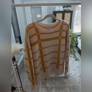 ✨ Loft Window Pane Sweater